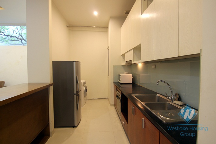 Big and nice apartment with separate bedroom fo rent in Dang Thai Mai St, Tay Ho, Ha Noi